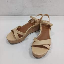 Franco Sarto Wedge Strappy Sandals Women's Size 6.5