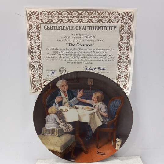 3pc. Set of Knowles Norman Rockwell Plates image number 3