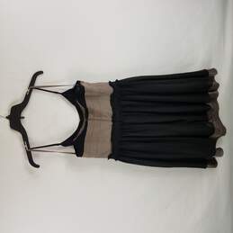 BCBGeneration Women Brown Black Sleeveless Dress L 12 NWT alternative image