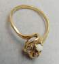Vintage 10K Yellow Gold Seed Pearl & Diamond Accent Ring 1.5g image number 3