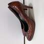 J. Renee Women's Red/Brown Snake Skin Heels Size 8.5M image number 3