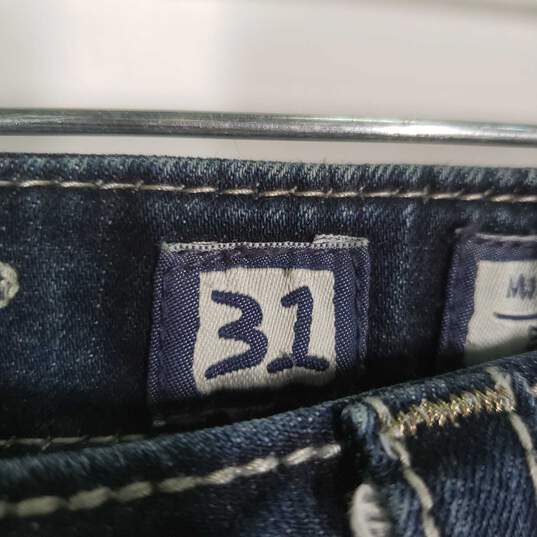 Womens Regular Fit Medium Wash 5 Pocket Design Denim Bootcut Jeans Size 31 image number 4