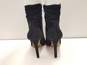 Vince Camuto Keyna Black Suede Peep Toe Ankle Zip Heel Boots Shoes Size 7.5 M image number 3