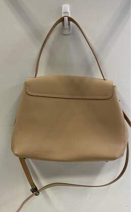Divina Firenze Italy Tan Leather Flap Turnlock Shoulder Satchel Bag alternative image