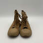 Mens Brown Round Toe High Top Fashionable Lace-Up Ankle Boots Size 43 image number 2