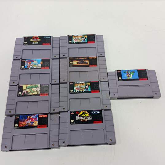 Bundle of Assorted Super Nintendo Games image number 1
