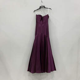 NWT Womens Purple Sweetheart Neck Strapless Back Zip Maxi Dress Size 4 alternative image