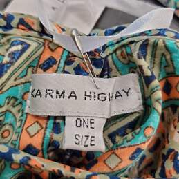 Karma Highway Women Multicolor Maxi Dress OS NWT