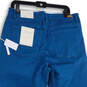 NWT Womens Blue Denim Medium Wash 5-Pocket Design Straight Leg Jeans Sz 16 image number 4