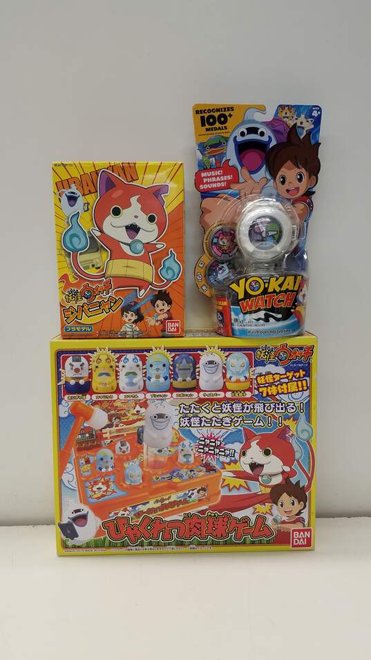 Lot of 3 Yo-kai Watch Anime Toys image number 1