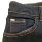 Womens Black J02 Cassia Cotton Blend Dark Wash Pockets Flared Jeans Size 28 image number 5