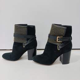 Michael Kors Gold Studded Leather Heeled Boots Size 7.5 alternative image