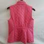 Talbots Solid Pink Quilted Polyester Puffer Vest Size XS image number 2