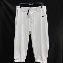 Men's Nike White Baseball Pants Sz L NWT