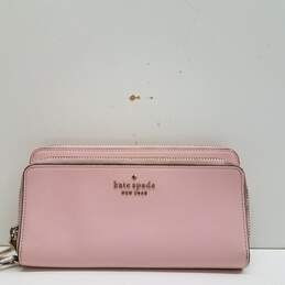 Kate Spade Leather Cameron York Continental Wallet Pink