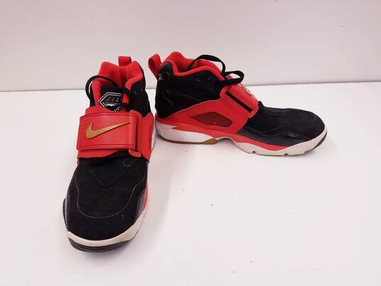 Nike Air Diamond Turf Black Gamma Orange Athletic Shoes Men's Size 10 image number 1