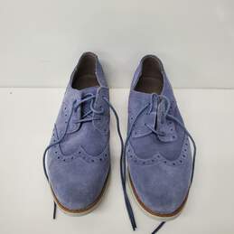 Cole Haan WM's Grandos Wingtip Oxford Blue Shoes Size 8.5 B