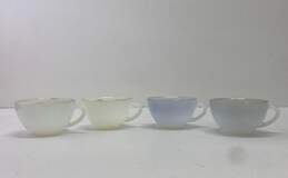 Vintage Arcopal Harlequin Opalescent French Coffee/ Espresso 4pc Cups alternative image