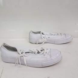 Converse White Leather Chuck Taylor Shoes Size 10