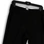 Womens Black Elastic Waist Flat Front Pull-On Cropped Leggings Size Medium image number 4