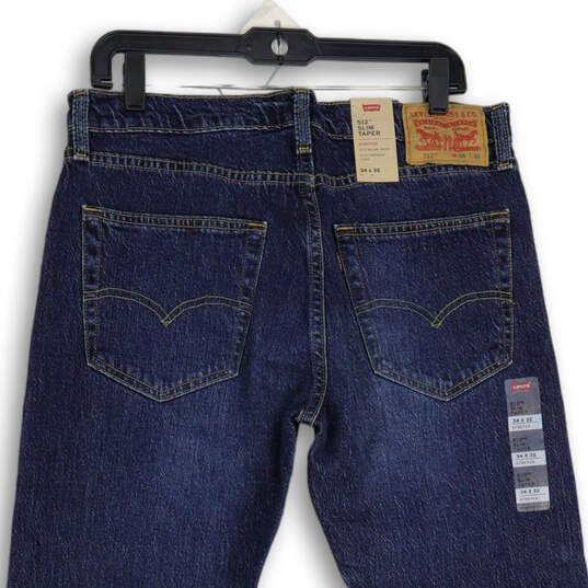 NWT Mens Blue 512 Denim Slim Fit Stretch Tapered Leg Jeans Size 34x32 image number 4
