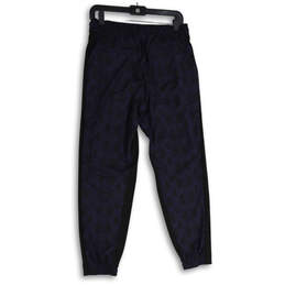 Womens Purple Black Geometric Elastic Waist Pull-On Jogger Pants Size 6 alternative image