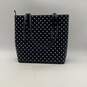 Kate Spade NY Womens Black White Leather Polka Dot Zipper Tote Bag image number 2
