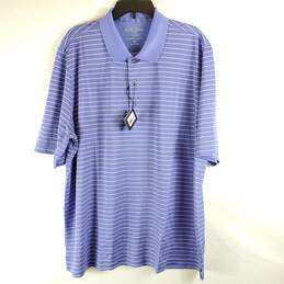 Bobby Jones Men Purple Stripe Polo Shirt 2XL NWT