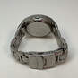Designer Fossil Silver-Tone Blue Round Dial Chain Strap Analog Wristwatch image number 4