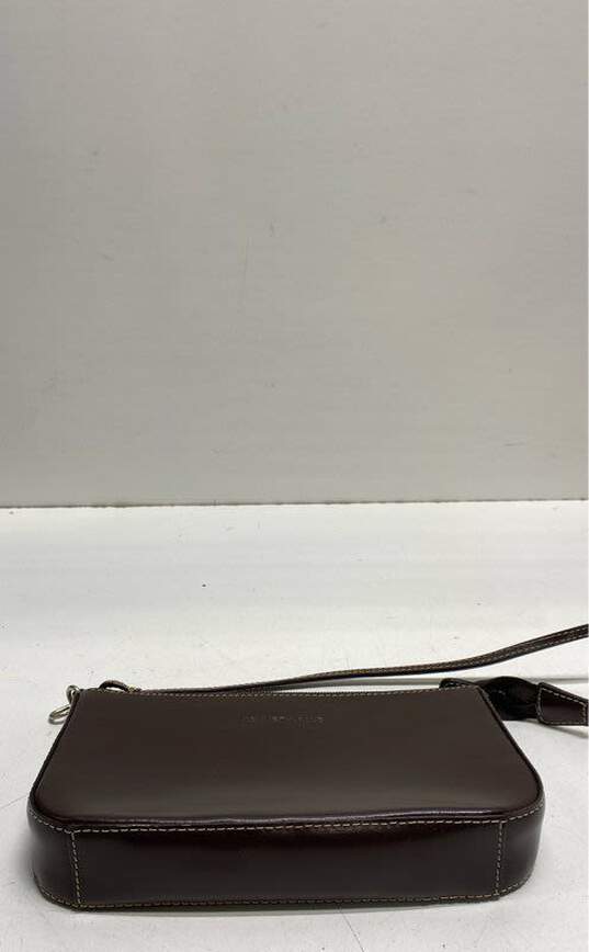 Kenneth Cole Leather Mini Shoulder Bag Brown image number 3