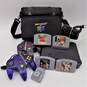 Nintendo 64 N64 W/ 4 Games & Case No AV Cable Perfect Dark image number 1