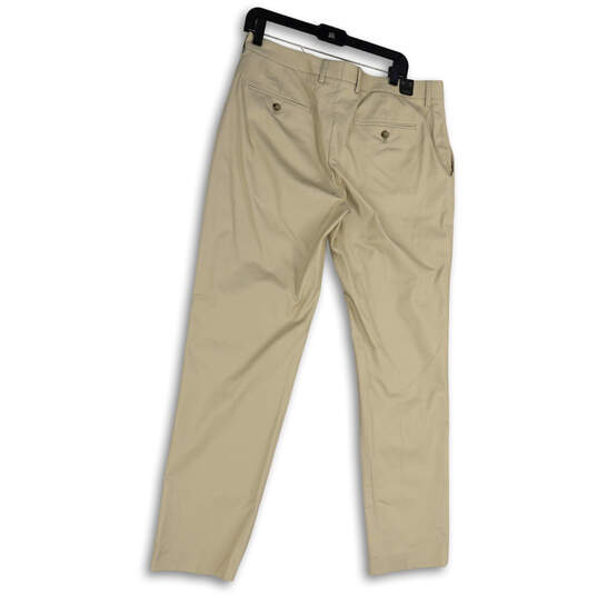 NWT Mens Tan Bowery Slim-Fit Stretch Straight Leg Dress Pants Size 34X32 image number 2