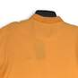 Mens Orange Spread Collar Short Sleeve Golf Polo Shirt Size Medium image number 4
