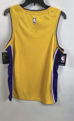 NWT Nike Mens Yellow Los Angeles Lakers Dri-Fit NBA Basketball Jersey Size M alternative image