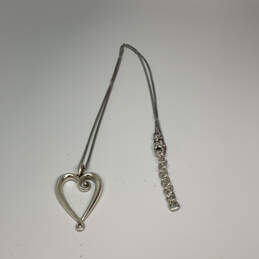 Designer Brighton Silver-Tone Heart Shape Pendant Necklace With Dust Bag alternative image