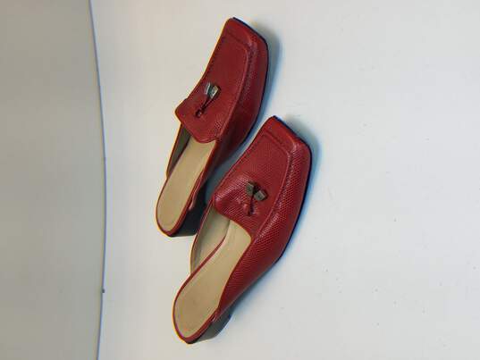 Ralph Lauren Women's Red Flats Slides Mules Size 5.5B image number 3