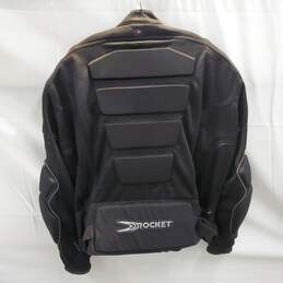 Joe Rocket Black Padded Full Zip Motorcycle Jacket Size 4XL alternative image