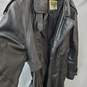 Black Leather Phase 2 Trench Coat Size S image number 2