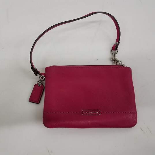 Coach Leather Wristlet image number 1
