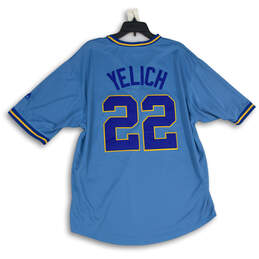 Mens Blue Milwaukee Brewers Christian Yelich #22 Baseball Jersey Size XL alternative image