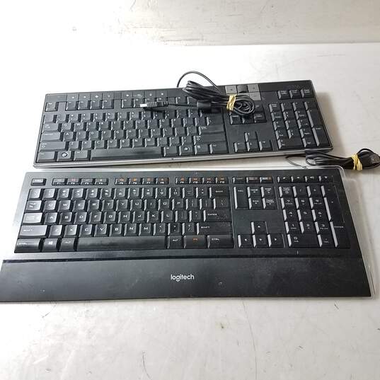 Lot of Two Desktop Computer Keyboards image number 3