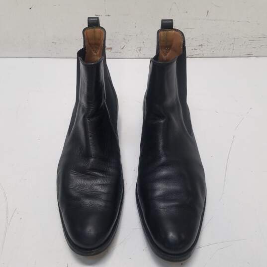 Neiman Marcus Leather Chelsea Boots Black 10 image number 5