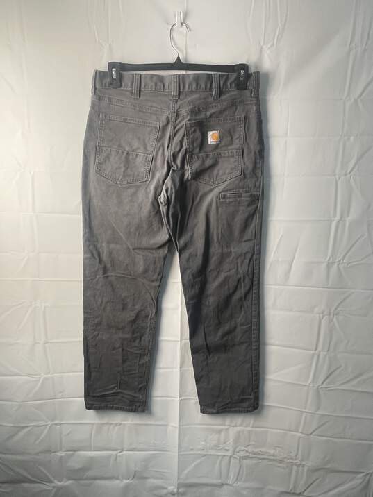 Carhartt Mens Gray Relaxed Fit Size 33/32 image number 2