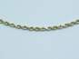 14K Gold Twisted Rope Chain Necklace For Repair 7.2g image number 3