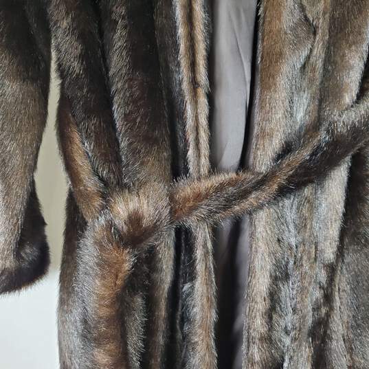 H&M Women's Faux Fur Coat SZ XS image number 4