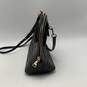 Coach Womens Sierra Black Leather Zipper Adjustable Strap Mini Satchel Handbag image number 3