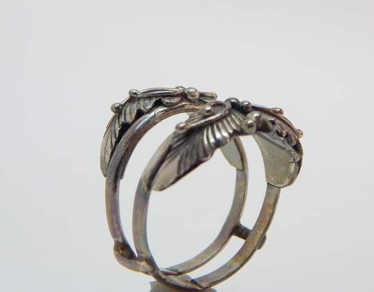 Southwestern Sterling Silver Floral Ring Enhancer 4.7g image number 3