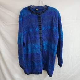 Ay Long Sleeve Full Button Alpaca Knit Cardigan Sweater Size XL