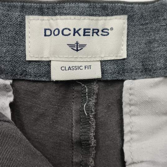 Dockers Men's Gray Casual/Dress Pants 36x29 image number 3