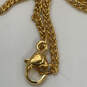 Designer Swarovski Gold-Tone Link Chain Pendant Necklace With Box image number 3